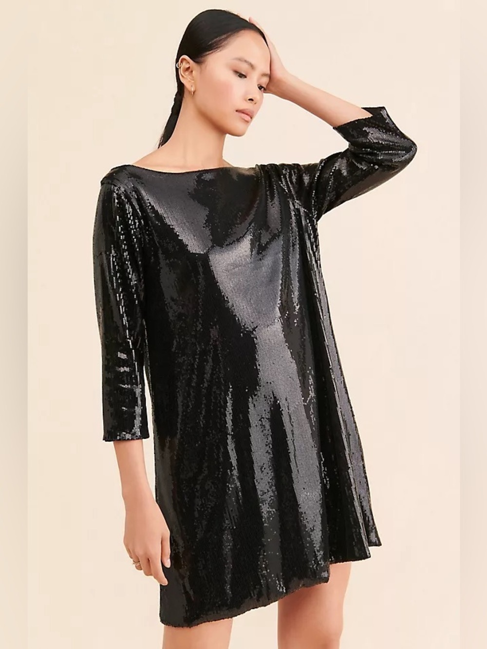 Ripley Rader Sequin Shift Dress